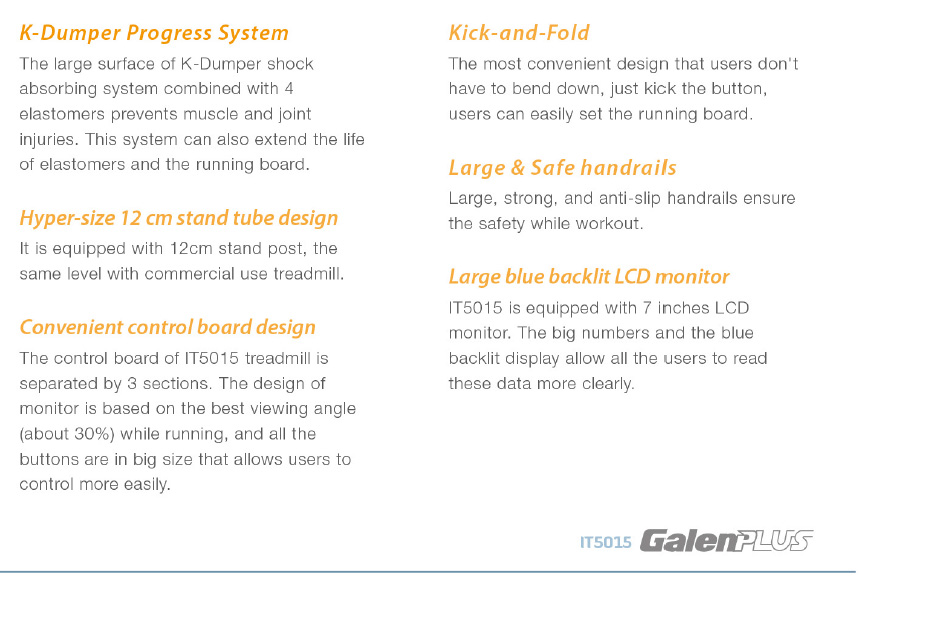 IT5015 GalenPLUS Treadmill